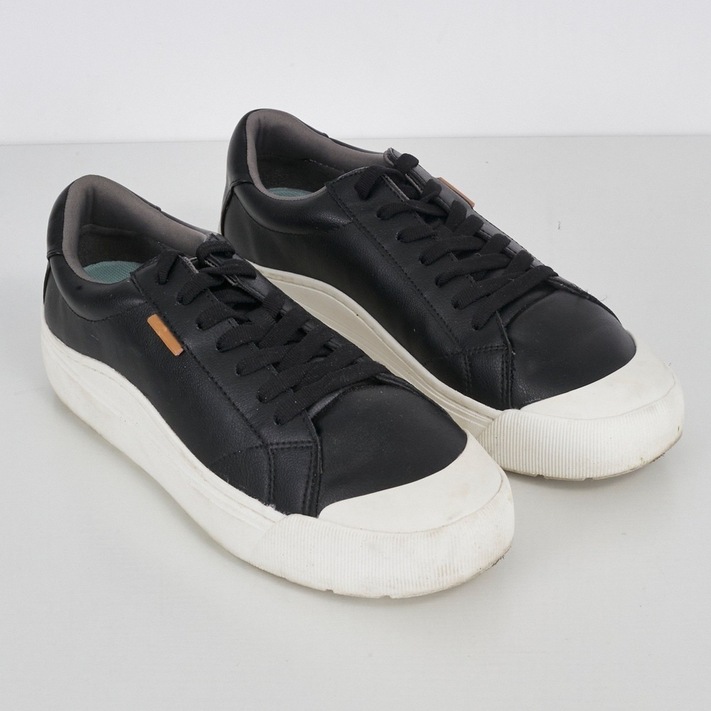 Dr Scholls Shoes Mens 9.5M Black Lace Up Low Top Sneakers Comfort Sole - Picture 3 of 13